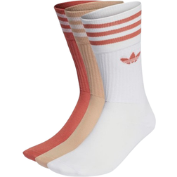 Adidas Originals Crew Socks 3-pack - White/Magic Beige/Magic Earth