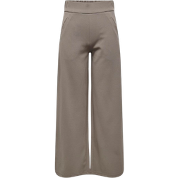 Only Jdylouisville High Waist Trousers - Brown/Driftwood