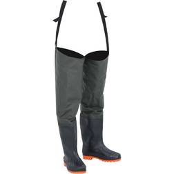 vidaXL Hip Waders Dark Green Size 43