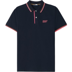 Psycho Bunny Mens Wasterlo Tipped Piqué Polo - Navy