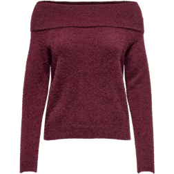 Only Onlsiff Knitted Sweater - Purple/Burgundy