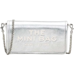 Marc Jacobs The Metallic Leather Chain Mini Bag - Silver