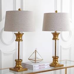Red Barrel Studio Lavdim Gold/Gray Table Lamp 32"