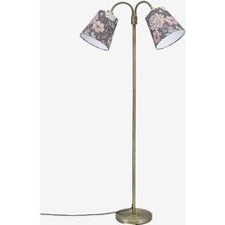 PR Home Sofia Dahlia Brown/Antique Brass Floor Lamp 150cm