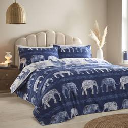Charlotte Thomas Elephant Set Single Duvet Cover Blue
