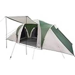 vidaXL Family Tent Dome 6-Person Green Waterproof