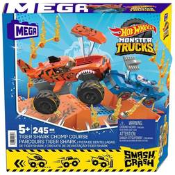 Mega Hot Wheels Monster Trucks Tiger Shark Chomp Course