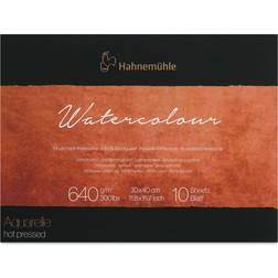 Hahnemuhle The Collection Watercolor Block Hot Press 30x40cm 640g 10 sheets