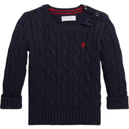 Polo Ralph Lauren Baby Cable Knit Cotton Jumper - Navy