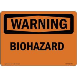 SignMission Biohazard 12x18"