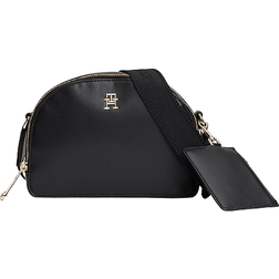 Tommy Hilfiger Monotype Half Moon Crossover Bag - Black