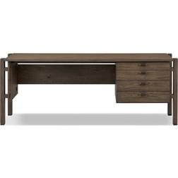 Four Hands Bina Marcela Brown Oak Wood Writing Desk 78.2x26.5"