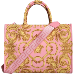 Versace Printed Large Fabric Shopping Tote Bag - Pink