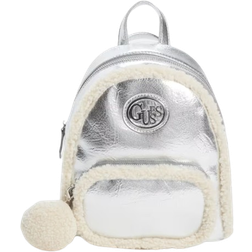 Guess Gina Sherpa Backpack - Silver