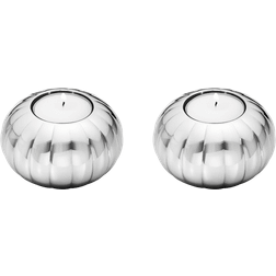 Georg Jensen Bernadotte Silver Fyrfadsstage 5cm 2stk