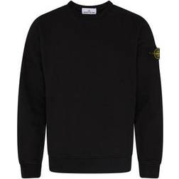 Stone Island Brand Badge Relaxed Fit Sweatshirt - Black