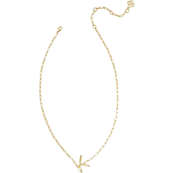 Kendra Scott Letter K Short Pendant Necklace - Gold/Pearl