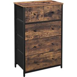 Songmics Industrial Style Dresser Unit Rustic Brown/Black Chest of Drawer 56x89.3cm