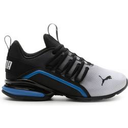 Puma Junior Axelion Fade - White/Black/Victoria Blue