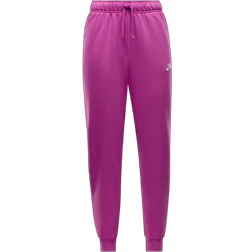 Nike Sportswear Club Fleece Women's Mid Rise Joggers - Hot Fuchsia/White