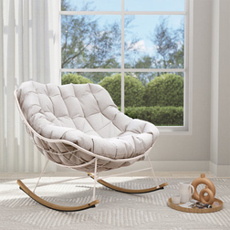 Corrigan Studio Steel Outdoor Rocking Chair 34" H x 38" W x 40" D