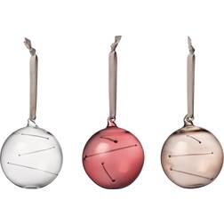 Iittala Sun Ball Clear/Calluna/Linen Juletræspynt 8cm