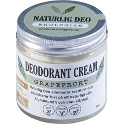 Naturlig Deo Ekologisk Deo Cream Grapefrukt 60ml