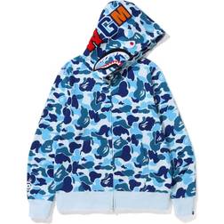 Bape Big ABC Camo Shark Full Zip Hoodie - Blue