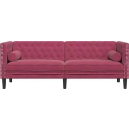 vidaXL 372697 Wine Red Sofa 194cm 3 personers