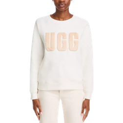 UGG Women's Madeline Fuzzy Logo Crewneck - Nimbus/Sand