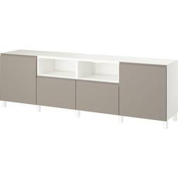 IKEA Bestå White/Hammersmith/Stubbarp Beige TV-bänk 240x74cm