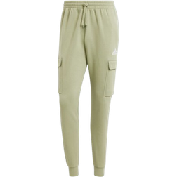 Adidas Essentials Fleece Regular Tapered Cargo Joggers - Tent Green