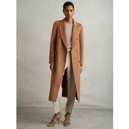 Reiss Maeve Wool Blend Coat - Toffee