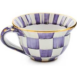 Mackenzie-Childs Plum Check Tea Cup 6fl oz