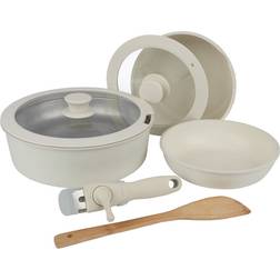 Home-Complete - Cookware Set with lid 8 Parts