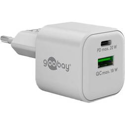 Goobay Dual Hurtigoplader 20W Hvid