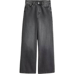 H&M Wide Ultra High Jeans - Dark Grey