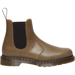 Dr. Martens 2976 Carrara Leather Chelsea Boots - Olive Green