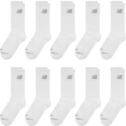 New Balance Performance Cushion Crew Socks 10-pack - White