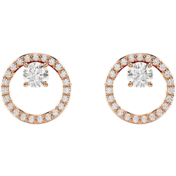 Swarovski Constella Stud Earrings - Rose Gold/Transparent