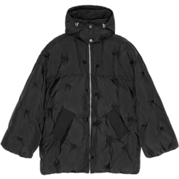 Ganni Tech Puffer Midi Jacket - Black