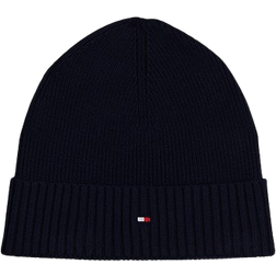 Tommy Hilfiger Flag Beanie with Cashmere - Space Blue