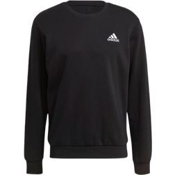 Adidas Men's Sportswear Essentials Embroidered Small Logo Sweatshirt - Black/White