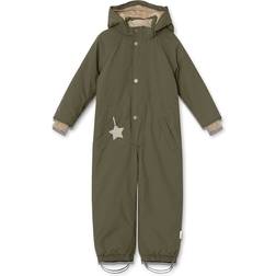 Mini A Ture Kid's Mat Wanni Fleece Lined Snowsuit - Olive Night