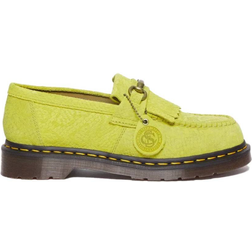 Dr. Martens Adrian Snaffle Repello Emboss Suede Kiltie Loafers - Moss Green