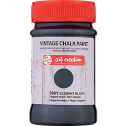 Talens Art Creation Vintage Chalk Paint Jar Elegant Black 100ml