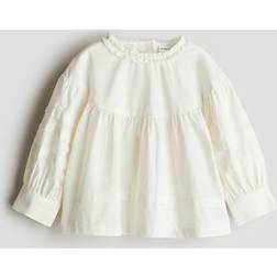 H&M Bluse Aus Baumwollpopeline - Weiß