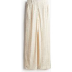 H&M Sequined Trousers - Beige