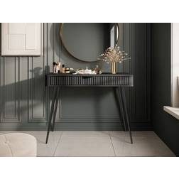 Mirjan24 Forba 101 cm Svart Toalettbord Sminkbord