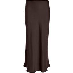 Vila High Waist Maxi Skirt - Coffee Bean